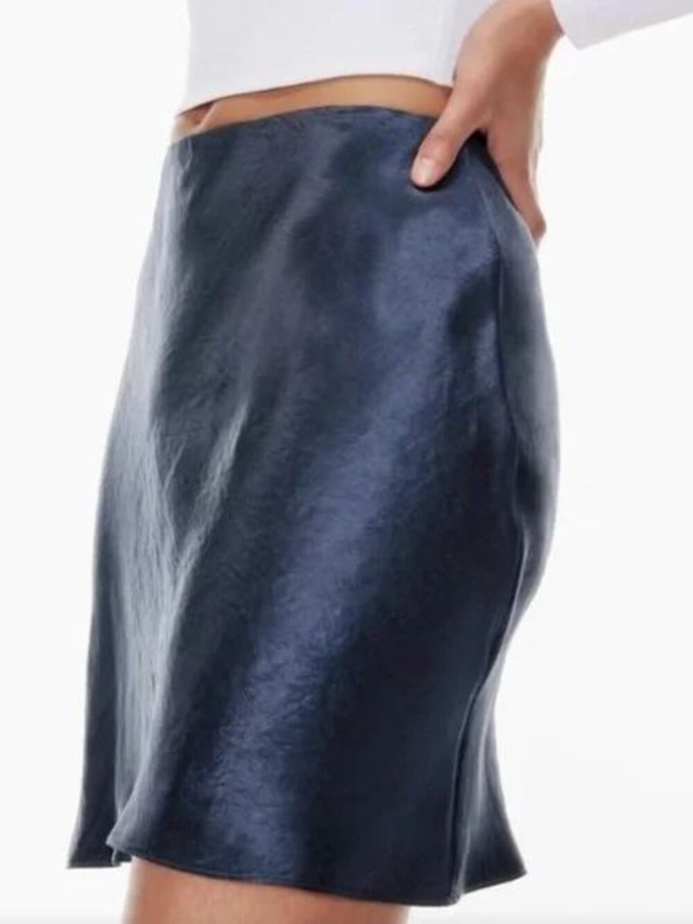 Aritzia Babaton Slip Starboard Tribord Satin Mini Skirt